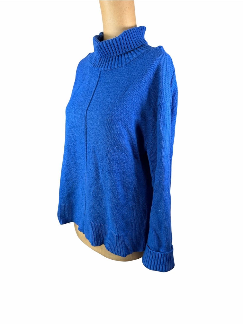 NORDSTROM Blue Knit Turtleneck Sweater